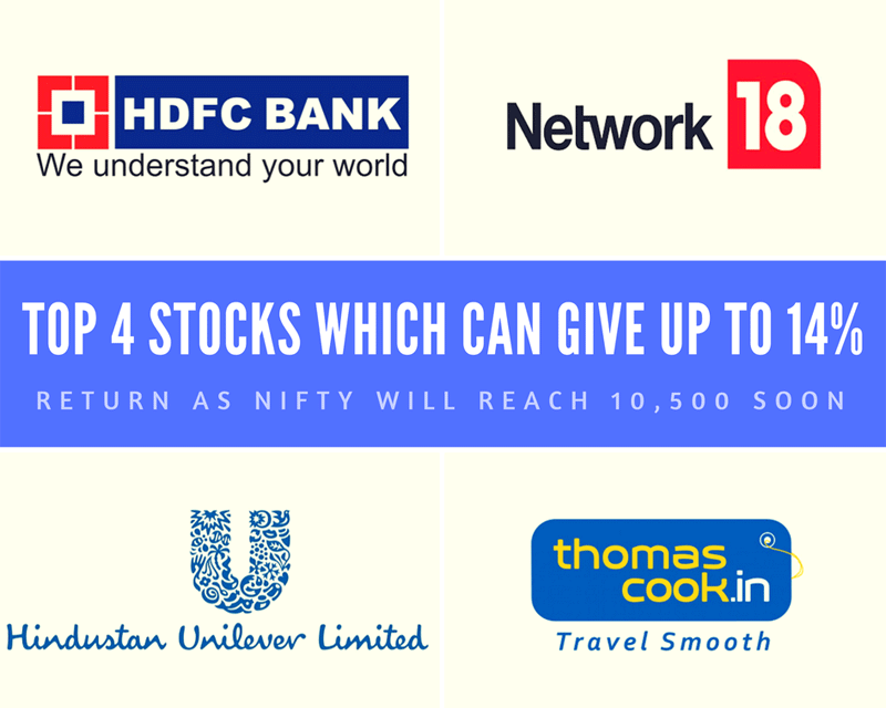 Top 4 Stocks Which Can Give up to 14% Return As Nifty Will Reach 10,500 Soon